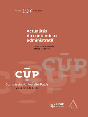 cover image of Actualités du contentieux administratif